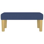 vidaXL Banc Bleu 70x30x30 cm Tissu