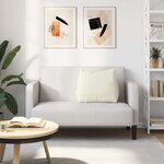 vidaXL Coussin de Dos Crème 60 x 20 x 50 cm Tissu en velours côtelé