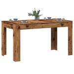 vidaXL Table à manger vieux bois 140x74 5x76 cm bois d'ingénierie
