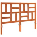 vidaXL Tête de lit Marron cire 145.5 x 4 x 104 cm Bois massif en pin