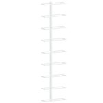 vidaXL Casier à vin mural pour 9 bouteilles 2 Pièces Blanc Fer