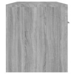 vidaXL Meuble TV avec lumières LED Sonoma gris 140x36 5x40 cm