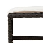 vidaXL Ensemble à manger de jardin 11 Pièces coussins noir résine tressée