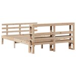 vidaXL Cadre de lit avec tête de lit sans matelas 120x190 cm