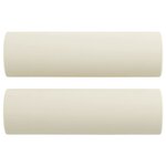 vidaXL Ensemble de canapés 3 Pièces avec coussins crème velours