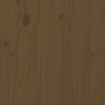 vidaXL Cadre de lit Marron miel Bois massif 100x200 cm