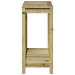 vidaXL Table de rempotage avec étagère 108x35x75 cm bois pin imprégné
