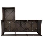 vidaXL Canapé de jardin inclinable coussins forme L marron polyrotin