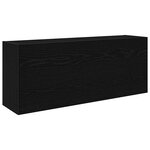 vidaXL Armoire murale de bain noir 100x25x40 cm bois d'ingénierie