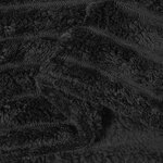 vidaXL Jeté Noir 150 x 130 cm Toison