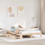 vidaXL Cadre de lit sans matelas 160x200 cm bois massif de pin