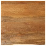 vidaXL Dessus de table à bord vivant 80x80x2 5 cm bois massif manguier