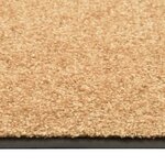 vidaXL Paillasson lavable Crème 90x150 cm
