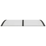 vidaXL Auvent de porte Noir et transparent 150x75 cm Polycarbonate