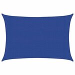 vidaXL Voile d'ombrage 160 g/m² rectangulaire bleu 3x4 m PEHD