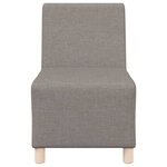 vidaXL Unité de Sofa Modulaire Sans Accoudoirs 2 Pièces Taupe