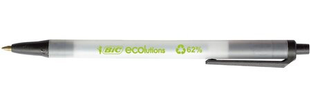 BIC Stylo à bille rétractable ECOlutions Clic Stic, noir BIC