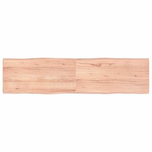 vidaXL Dessus de table bois massif traité bordure assortie
