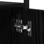 vidaXL Bibliothèque Chêne noir 44 5 x 30 x 154 5 cm Bois d'ingénierie