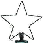 vidaXL Arbre de Noël avec poteau en métal 500 LED blanches chaudes 3 m