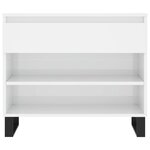 vidaXL Armoire à chaussure Blanc brillant 70x36x60 cm Bois ingénierie