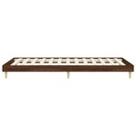 vidaXL Cadre de lit sans matelas chêne marron 90x200cm bois ingénierie