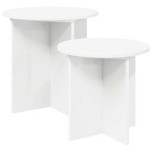 vidaXL Ensemble de tables d'appoint 2 Pièces Bois d’ingénierie