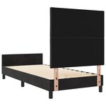 cadre de lit vidaXL Noir 90x200 cm Velours