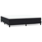 vidaXL Sommier à lattes de lit sans matelas noir 200x210 cm velours