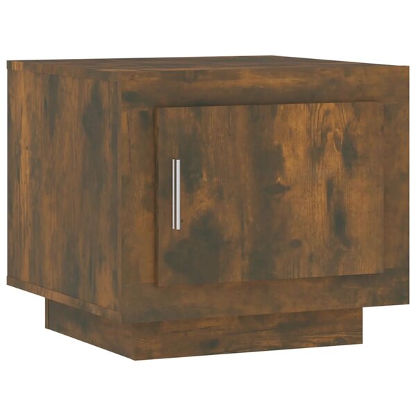 vidaXL Table basse chêne fumé 51x50x45 cm bois d'ingénierie