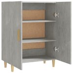 vidaXL Buffet Gris béton 70x34x90 cm Bois d'ingénierie