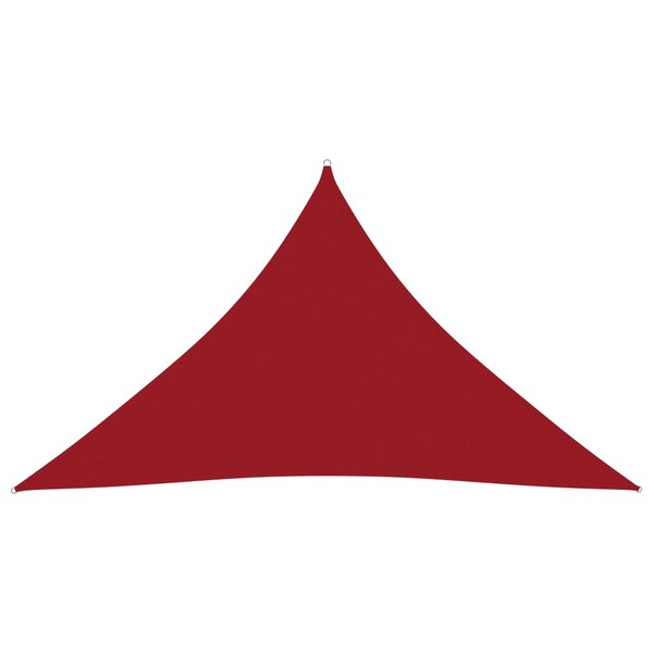 vidaXL Voile de parasol Tissu Oxford triangulaire 3 5x3 5x4 9 m Rouge