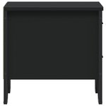 vidaXL Tables de chevet 2 Pièces Noir 40 x 30 x 40 cm Aggloméré
