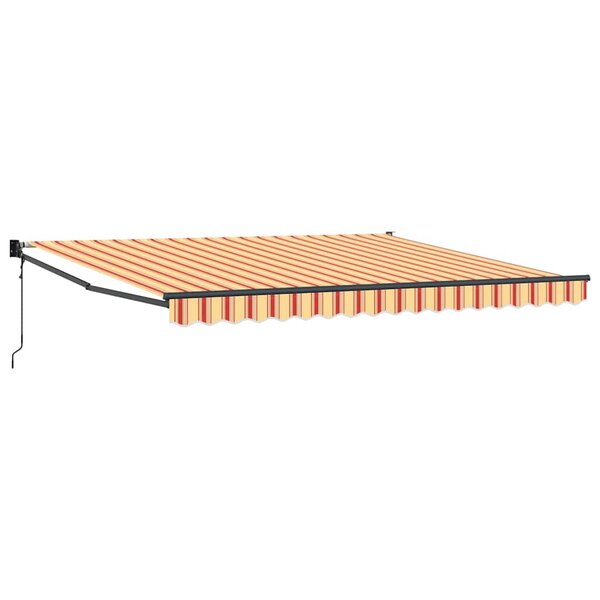 vidaXL Auvent Rétractable jaune et orange 400 × 300 cm Polyester
