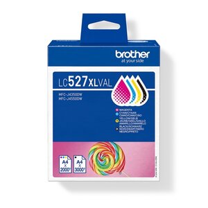 Brother LC527XLVAL pack de 4 cartouches d’encre (noir/cyan/magenta/jaune) (LC-527XLVAL)