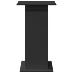 vidaXL Table de bar avec rangement noir 60x60x102 cm bois d’ingénierie