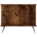 vidaXL Table basse chêne fumé 90x50x40 cm bois d'ingénierie
