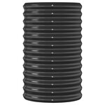 vidaXL Lit surélevé de jardin Acier enduit de poudre Anthracite