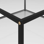 vidaXL Table basse Transparent 80x80x35 cm Verre trempé