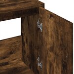 vidaXL Armoire de lavabo chêne fumé 63x29x55 cm bois d'ingénierie