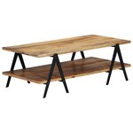 vidaXL Table basse 115x60x40 cm Bois de manguier massif