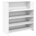 vidaXL Bureau de réception blanc 100x50x103 5 cm bois d'ingénierie