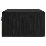 vidaXL Cabinet de chevet 2 Pièces Chêne noir 35 x 35 x 20 cm