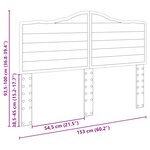vidaXL Tête de lit Chêne brun 150 cm Bois d'ingénierie