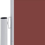 vidaXL Auvent latéral rétractable Marron 180x1000 cm