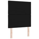 vidaXL Tête de lit en velours noir  style blocs en diamant  80 cm