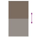 vidaXL Store enrouleur occultant café 135x210cm largeur du tissu