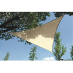 Perel Voile d'ombrage  perméable  respirant  5 x 5 x 5 m  180 g/m²  PEHD  triangulaire  champagne