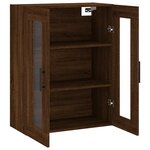 vidaXL Armoire murale chêne marron 69 5x34x90 cm