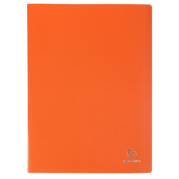 Protège-documents En Polypropylène 5/10e Opak Pochettes Cristal 120 Vues - A4 - Orange - X 8 - Exacompta